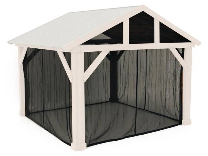 Westmann Mesh Moskitonetz Zubehör für Pavillon Yukon 1412 Schwarz