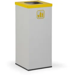 Wertstoffsammler mit Sackständer 50 l, grau/gelb