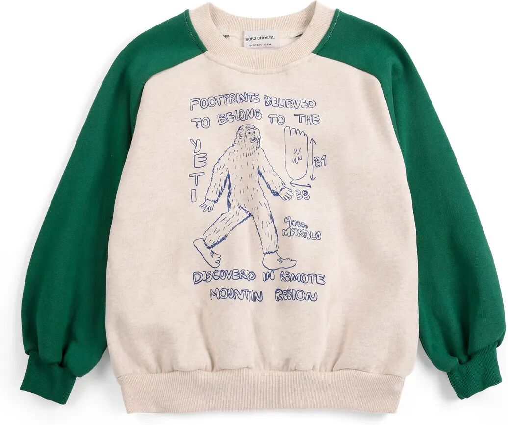 Bobo Choses Sweat Yéti Coton Bio Ecru 2/3 ans