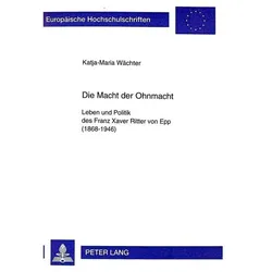 Die Macht der Ohnmacht, Sachbücher von Katja-Maria Wächter