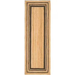 Pergamon, Teppich, Naturfaser Teppich Läufer Handgefertigt Jute Salsa (80 x 240 cm)
