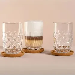 Leonardo GOCCE Latte Macchiato-Set mit Untersetzer 6-teilig