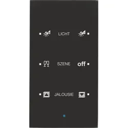 Berker Glas-Sensor 3-fach schwarz 75143935