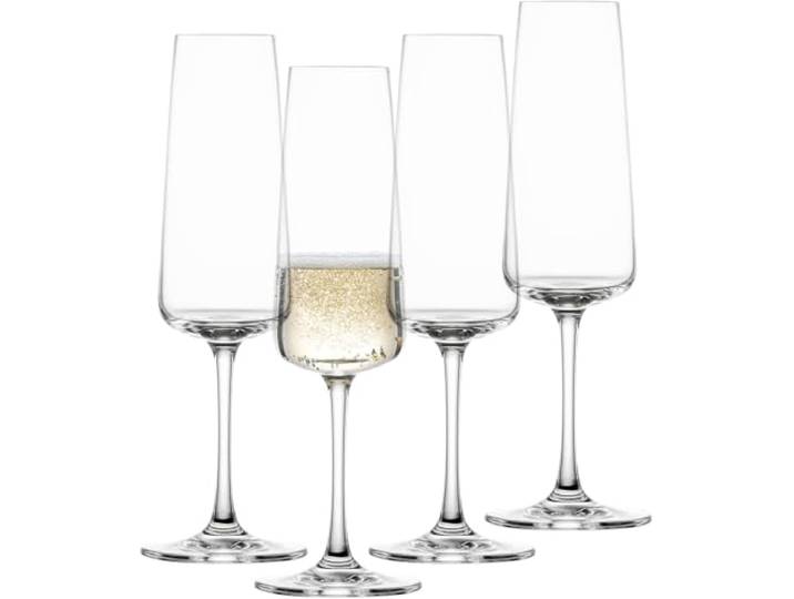 SCHOTT ZWIESEL Sektglas MioVino (4er-Set), moderne Schaumweingläser, spülmaschinenfeste Tritan-Kristallgläser, Made in Germany (Art.-Nr. 124052)