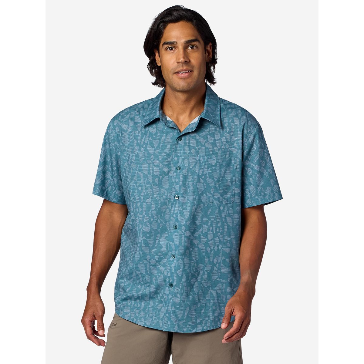 Marmot Airexchange Short Sleeve Shirt seafloor fiesta stripe (42513) S M16934-42513-S