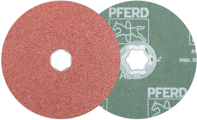 Disque fibre corindon PFERD COMBICLICK diamètre 125 mm A36 pour applications universelles (44498016)
