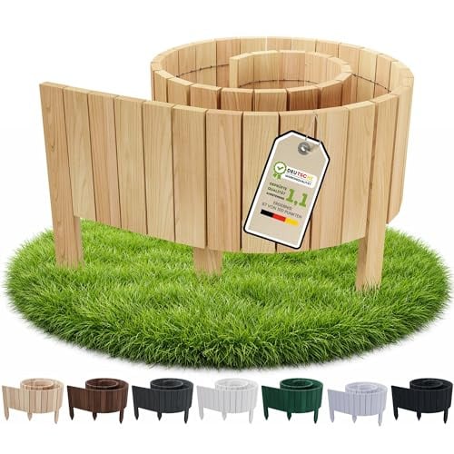 Floranica Borderrand Hout - Grenen - Naturel - Hoogte: 30 cm, Lengte: 200 cm
