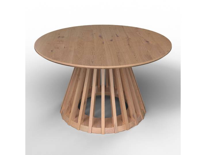 Couchtisch Ennio Eichefarben MDF rund