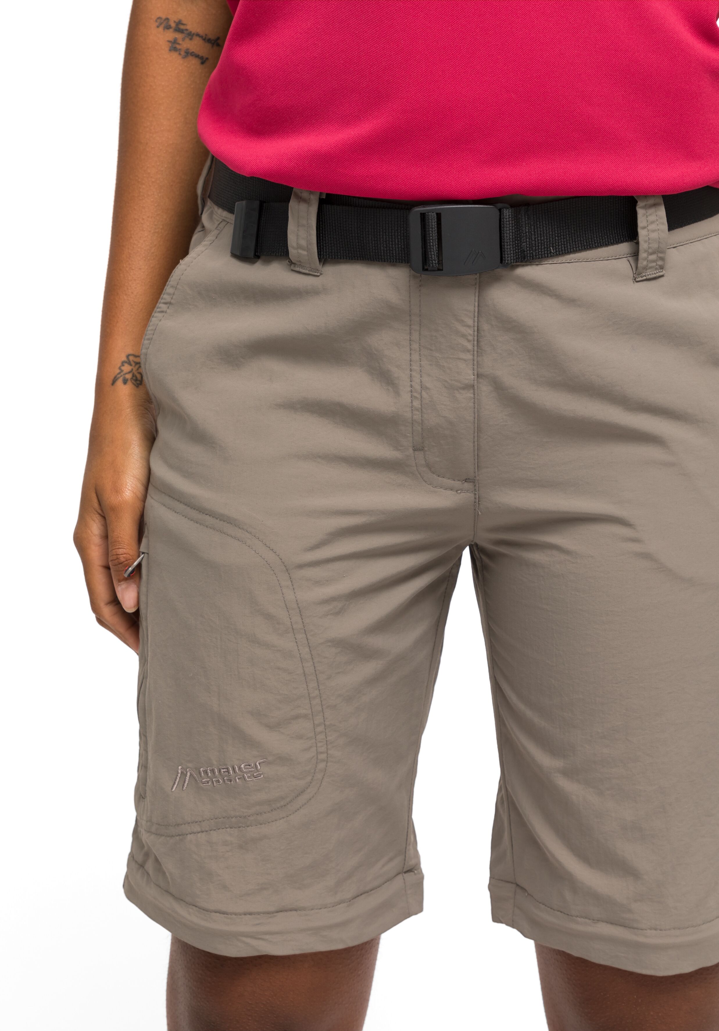 Synthetikgürtel MAIER SPORTS "Eco Belt", Herren, Gr. 4, schwarz, Kunstfaser, Gürtel Synthetikgürtel, Gürtel für Wanderhose schwarz 4