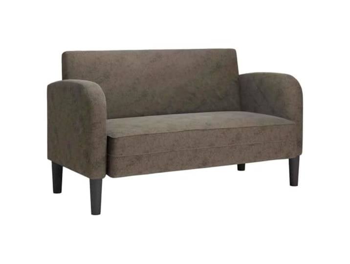 Makastle Zweisitzer Sofa Couch Dunkelgrau 110 cm Kunstleder