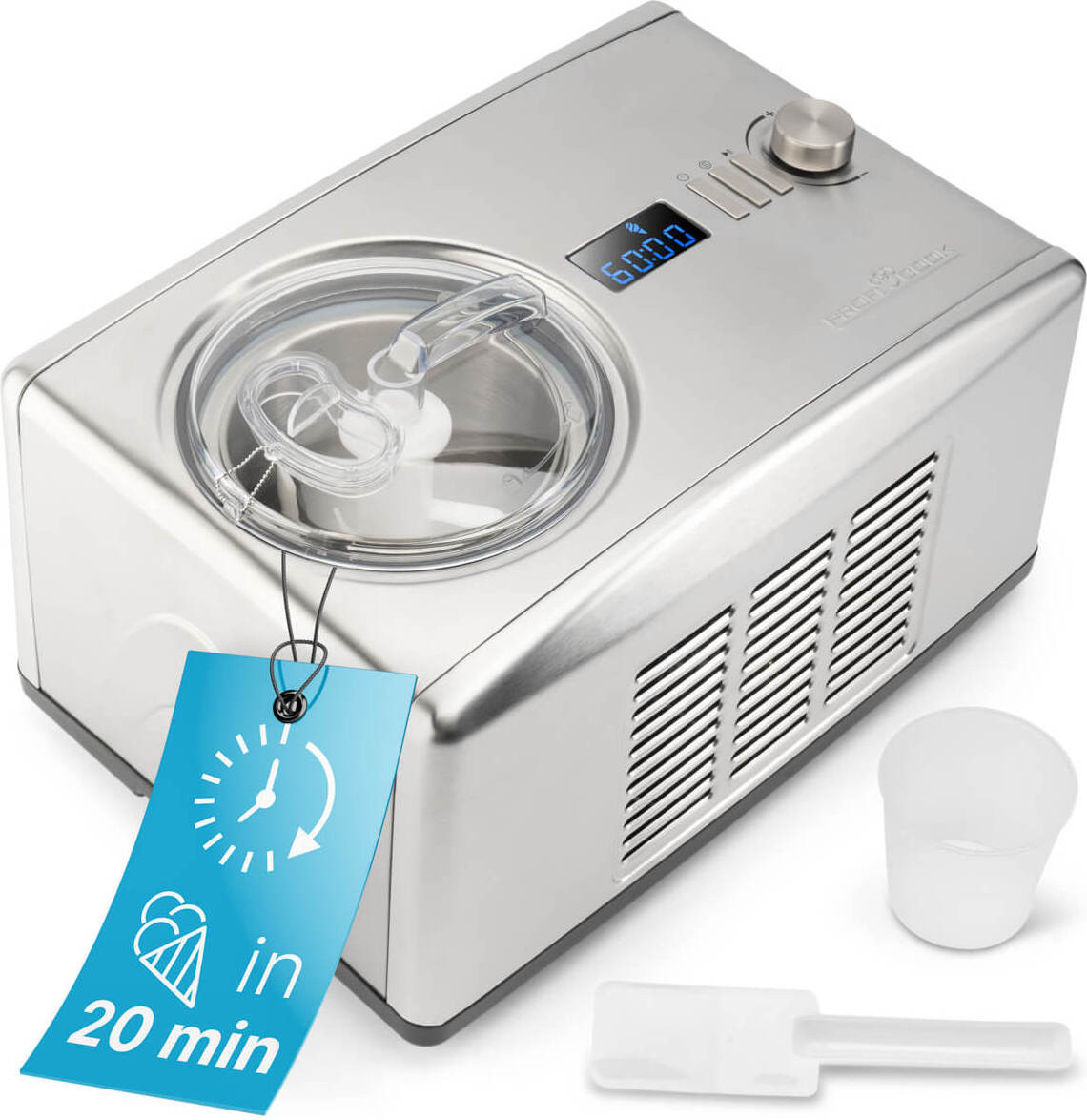 ProfiCook ijsmachine en yoghurtmaker met compressor PC ICM 1091 N, geschikt voor tot 1500 ml