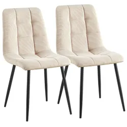 2er Set Esszimmerstuhl Antibes Cord