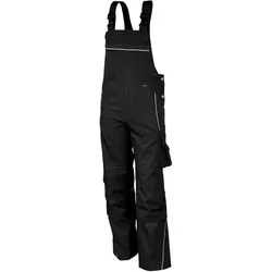QUALITEX HIGH QUALITY WORKWEAR Latzhose PRO schwarz Damen: 64 Herren: 70