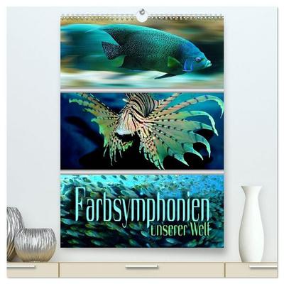Farbsymphonien unserer Welt (hochwertiger Premium Wandkalender 2027 DIN A2 hoch), Kunstdruck in Hochglanz