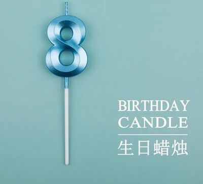 Uplift Treasures Gold Trim Pink Number Birthday Cake Candle b8