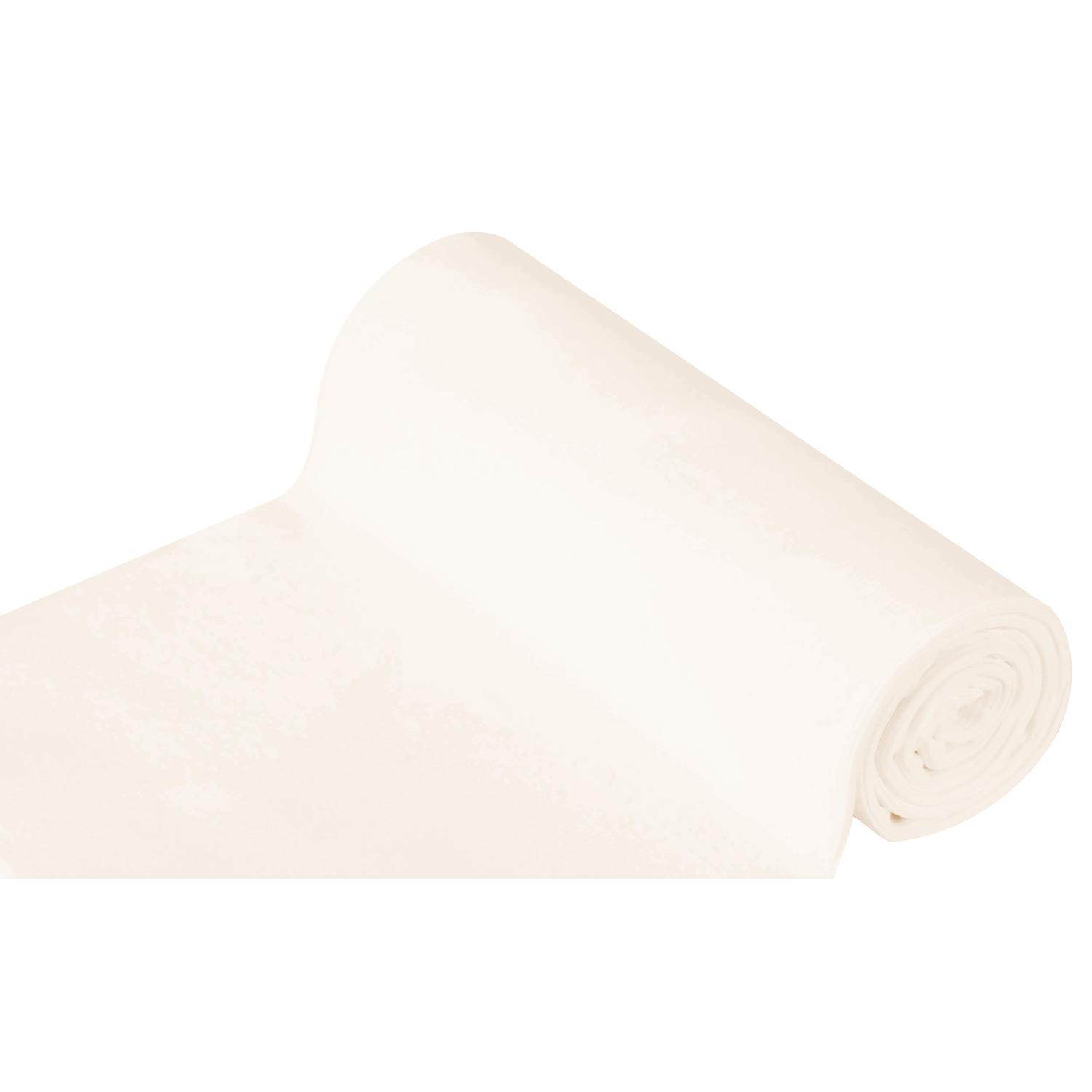 Glatter Bündchenstoff "Comfort", weiß