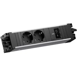 Bachmann, Steckdosenleiste, STEP ALU 2xCEE7/3 (2x, CEE 7/3)