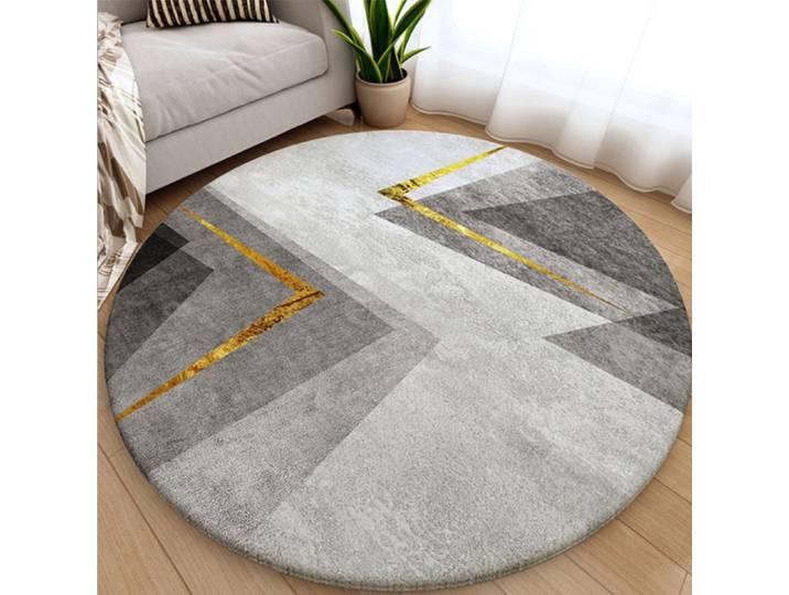 Tapis rond épaissi maison - Vantory - table basse coussin ordinateur chaise pivotante panier suspendu coussin moderne lumière luxe