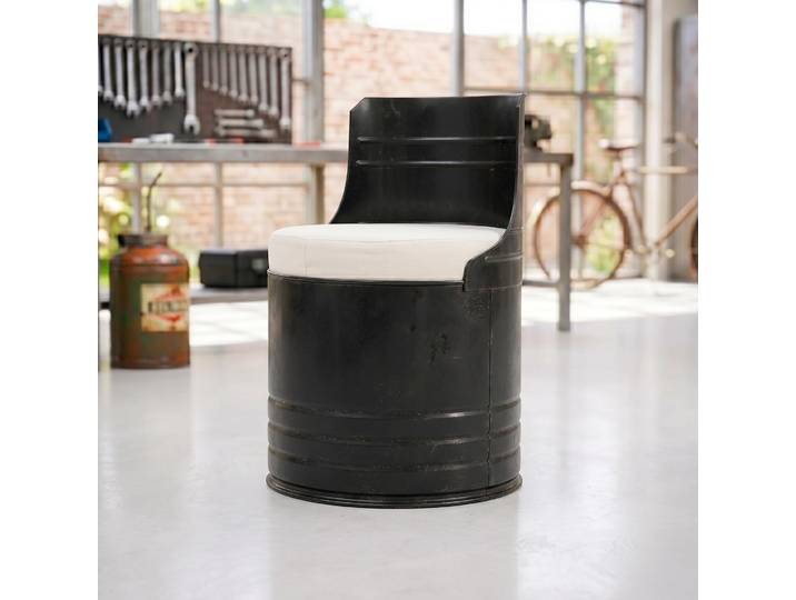 Fauteuil industriel bidon carbone