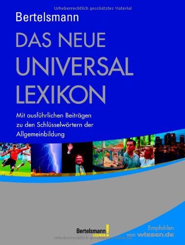 Peter Wassen - Bertelsmann Das neue Universallexikon: Mit ausführlichen Beiträgen zu den Schlüsselwörtern der Allgemeinbildung - Preis vom 11.10.2026 03:10:56 h