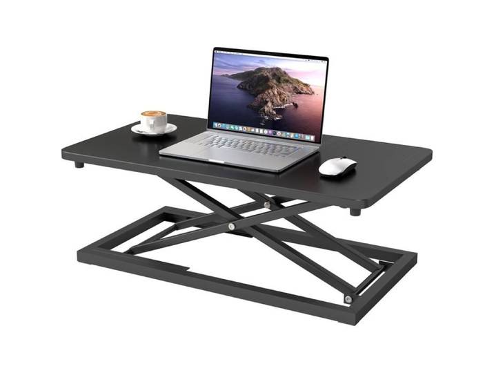 Table de bureau réglable - LEVYS - Réglable en hauteur - Dimensions 34x60 cm - Ultra fin - Ergonomique