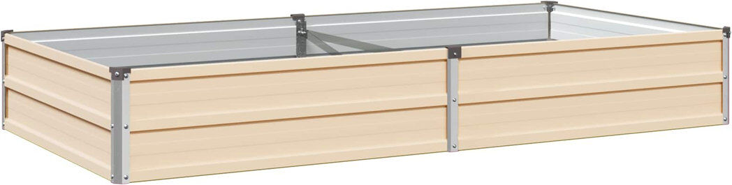 Rio Raised Garden Bed Ivory 24cm H x 160cm W x 80cm D