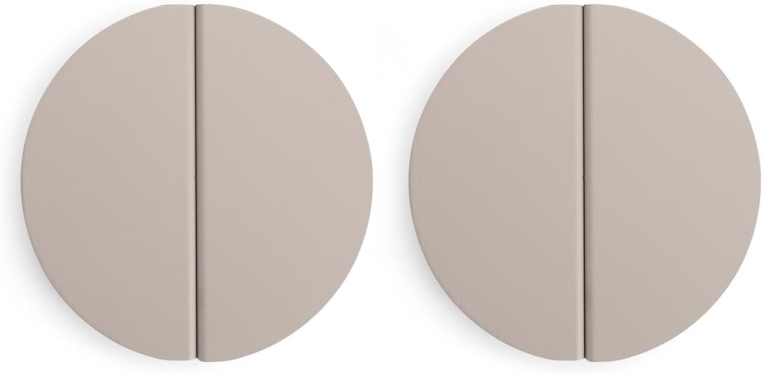 ServiceTopper Ladeknoppen Halvemaanvorm Lichtgrijs - 4 stuks - 2 1/2 inch