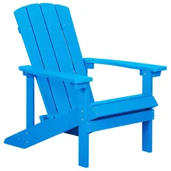 GARTENSTUHL Kunstholz blau Adirondack