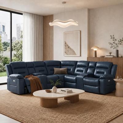 UR livingroom "109"" Modular Power Reclining Sectional Sofa with Storage and USB Ports, Living Room Set"