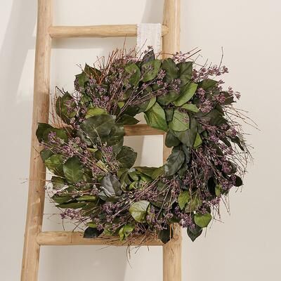 "Dried Garden Herbs Wreath, 22"" - Grandin Road"
