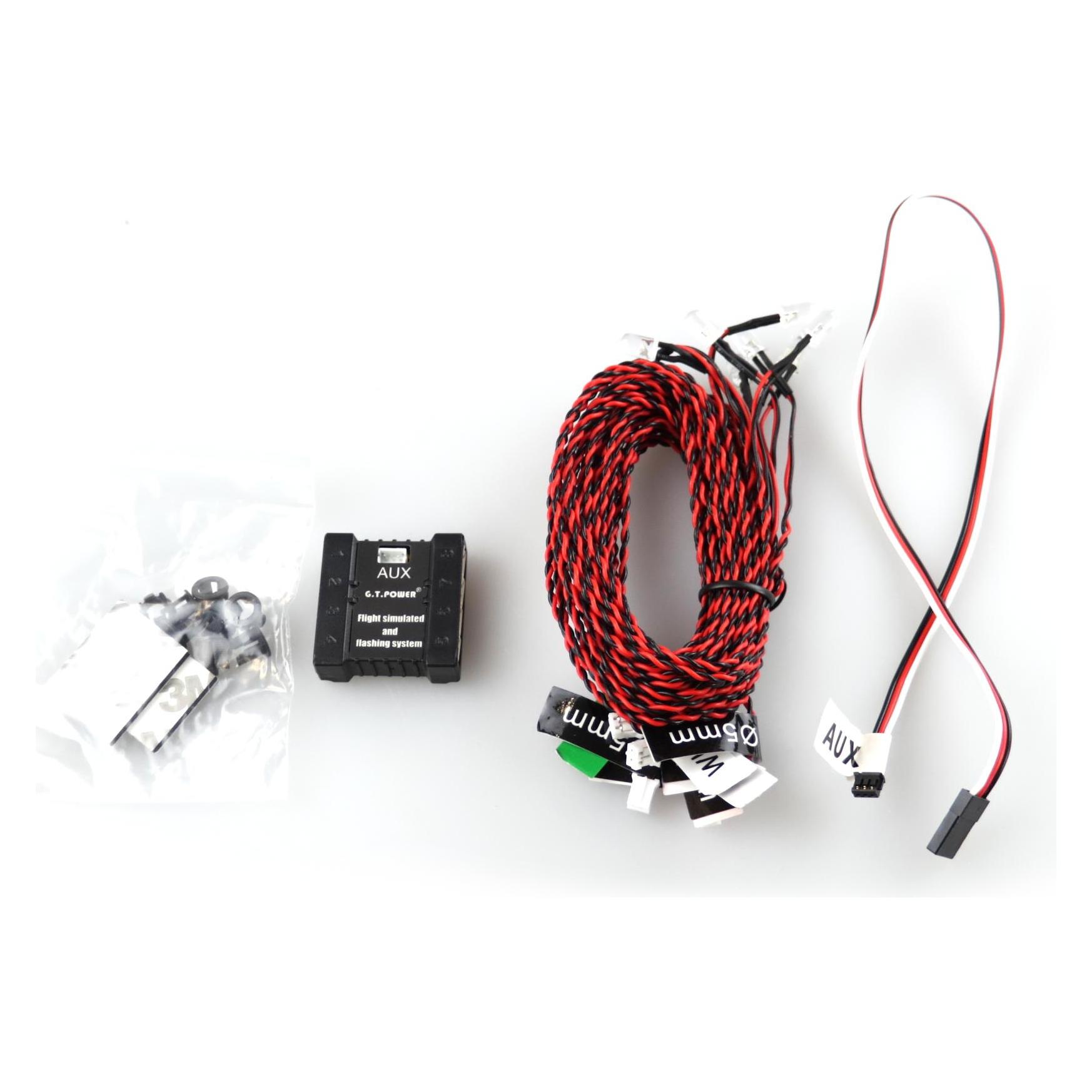 Amewi LED Flugzeug Lichtsystem mit Kontrolleinheit (28966)
