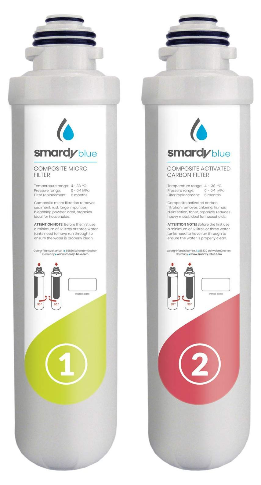 Dripio 2-in-1 vervangingsfilterset voor het Noura omgekeerde osmosesysteem