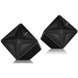 Fenda Multimedia Bluetooth Speakers F&D F550X (2.1 Channel Surround, 56W, 130Hz-20KHz, Subwoofer: 30, Bluetooth Lautsprecher, Schwarz