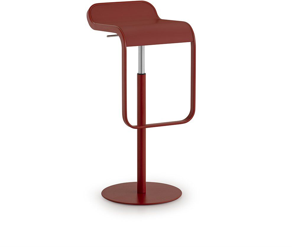 Lapalma Lem Barhocker mattone lackiert (80cm, Laminat Fenix weiß) 80cm   Laminat Fenix weiß