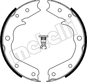 Metelli Bremsbackensatz, Feststellbremse 530315 Für Opel Honda Isuzu Great Wall