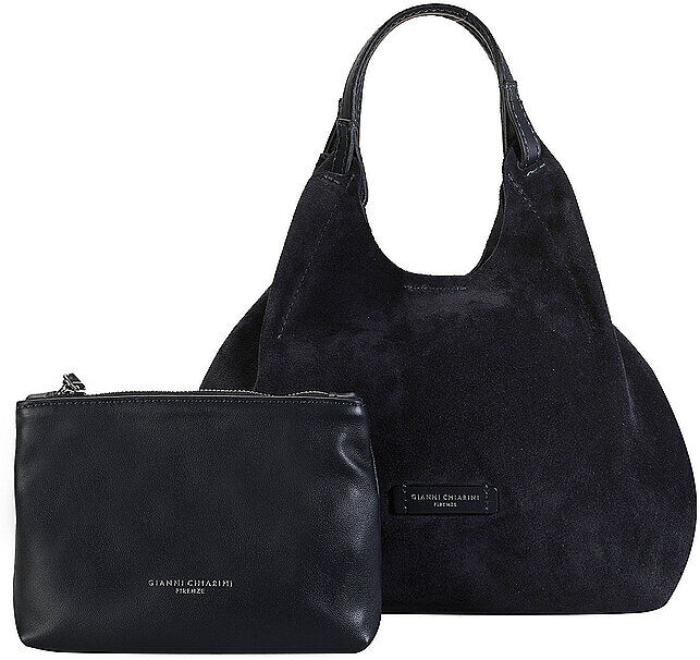 GIANNI CHIARINI Ledertasche - Hobo DUA Medium  dunkelblau EG