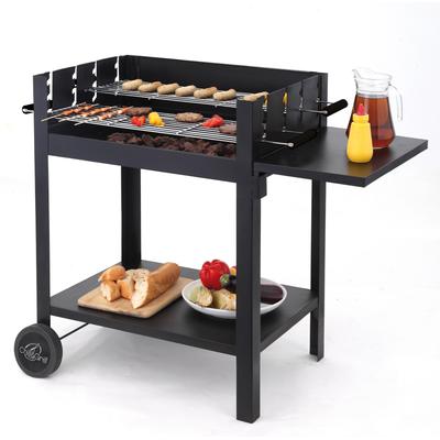 Holzkohlegrill TEPRO "Grillwagen Lambada", schwarz, B:109cm H:90cm T:59cm, Grills, BxTxH: 109x59x90 cm