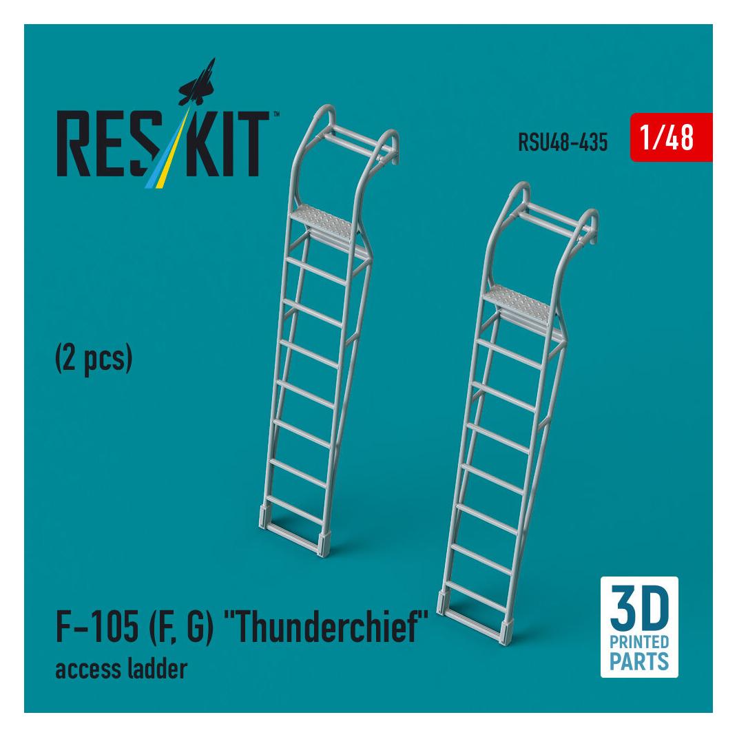 ResKit F-105 (F, G) Thunderchief access ladders (2 pcs) (3D Printed) (RSU48-0435)