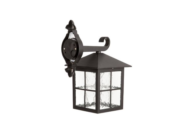 Applique d'extérieur Winchester BL18, noir/transparent, IP43 - Elstead - Ancien - Métal - À ampoule unique