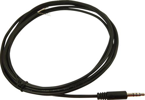 Cliff FC68122C Klinken-Anschlusskabel Klinkenstecker 3.5mm - offene Kabelenden Stereo Polzahl:4 1St.