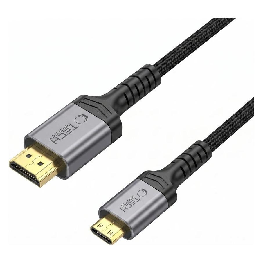 Tech-Protect ULTRABOOST KABEL MINI HDMI ZU HDMI 2.1 8K 60HZ 200CM SCHWARZ (2 m) (5906302323708)