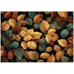 FOTOTAPETE Blätter Natur Bunt 350x250 cm