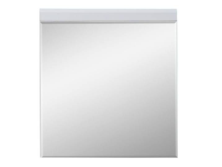 Livetastic Wandspiegel, Weiss, Holzwerkstoff, rechteckig, 80x87x2 cm, Facettenschliff, Spiegel, Wandspiegel