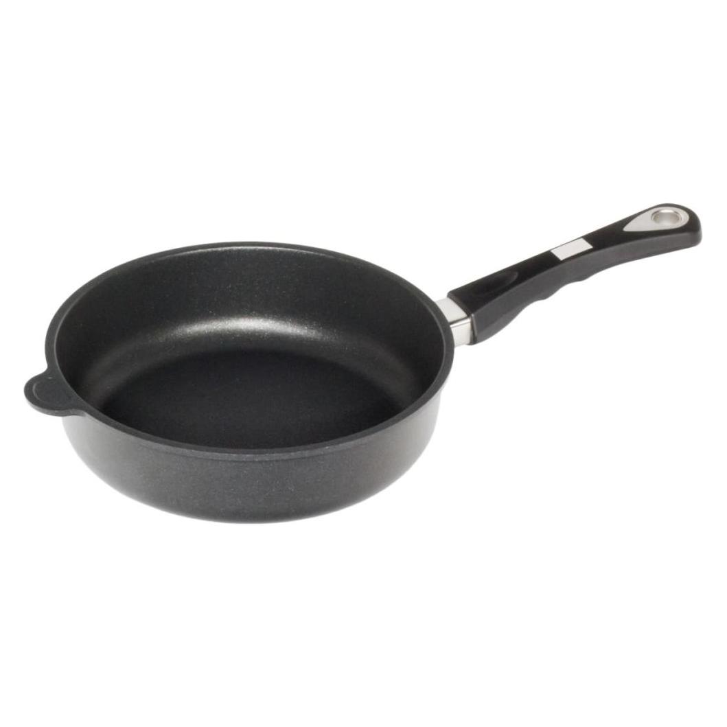 AMT GASTROGUSS Schmorpfanne induktionsgeeignet Höhe: 70 mm ø: 240 mm (Bräter + Schmortopf, 24 x 7 cm) (I-724)