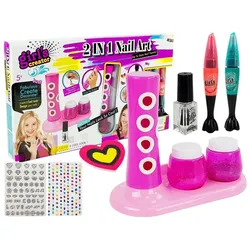 Nail Painting Set Glitter Dispenser Farbige Sticker
