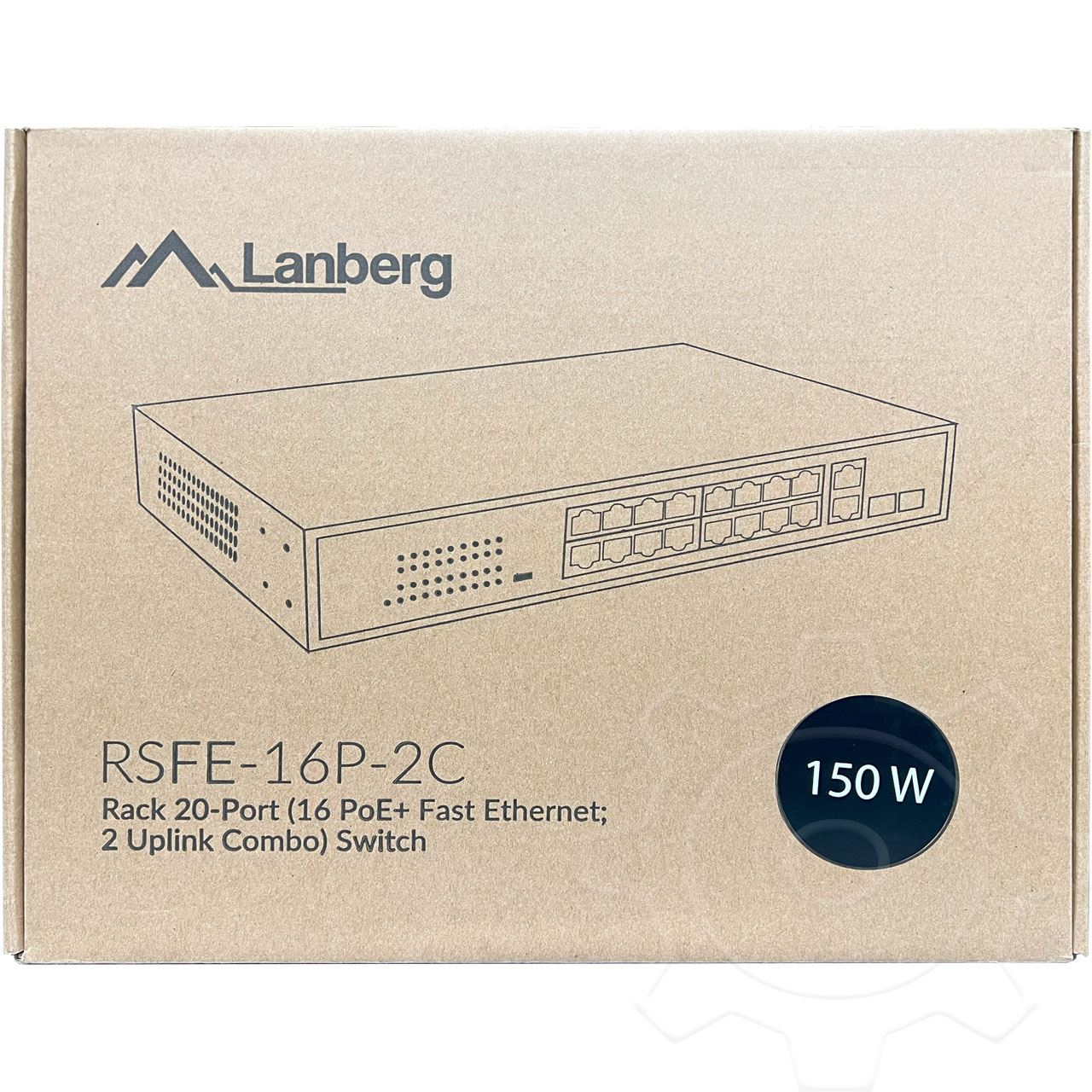 Lanberg Switch 16X 100MB DSP+/2X1GB/1XSFP Rack 19" 150W
