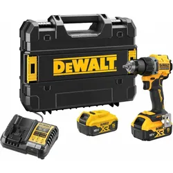 DEWALT 18V Akku-Bohrschrauber bürstenlos mit 2 x Akkus (18 Volt / 5 Ah) und System-Schnellladegerät - DCD794P2T-QW