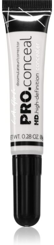 L.A. Girl Cosmetics HD Pro. Conceal Flydende concealer Skygge Flat White 8 g