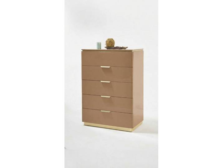 Xlmoebel Hochkommode Beige Holz Kommode Luxus Sideboard Konsolen Schrank Möbel (Hochkommode, 1 St., Hochkommode, 5 Schubladen), Made in Europa
