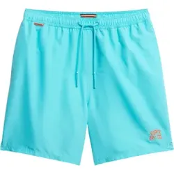 Superdry für Herren. M3010256A Essential Badeanzug türkis (M), Strandbekleidung, Recyceltes Polyester, Nachhaltig